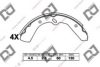 DJ PARTS BS1271 Brake Shoe Set
